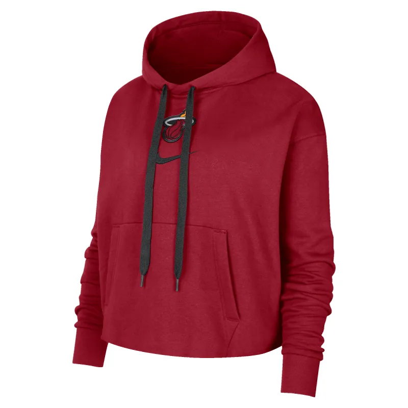 Nike Miami HEAT Courtside Fleece Pullover Women's Hoodie sold by Miami Heat Store