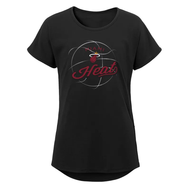 Miami HEAT Girls Star Ball Tee sold by Miami Heat Store