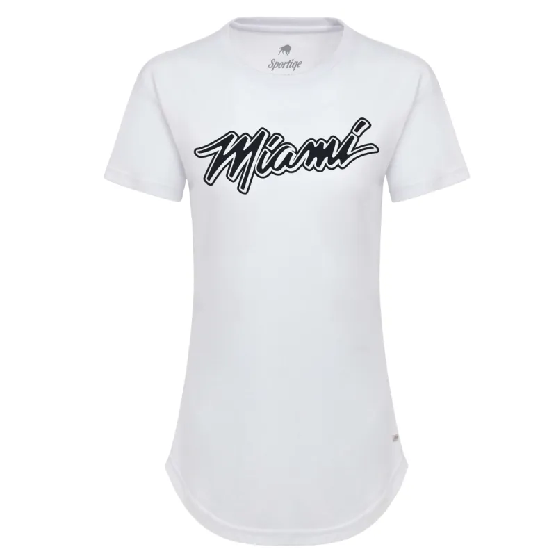 Sportiqe Miami HEAT Women's Phoebe Tee sold by Miami Heat Store