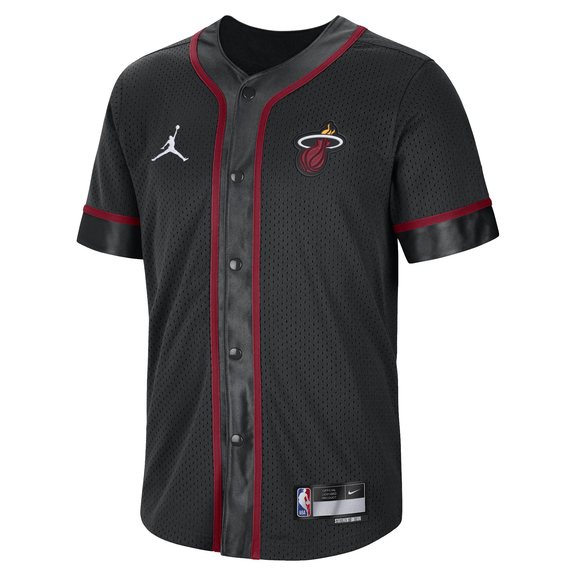Jordan Brand Miami HEAT Baseball Jersey sold by Miami Heat Store