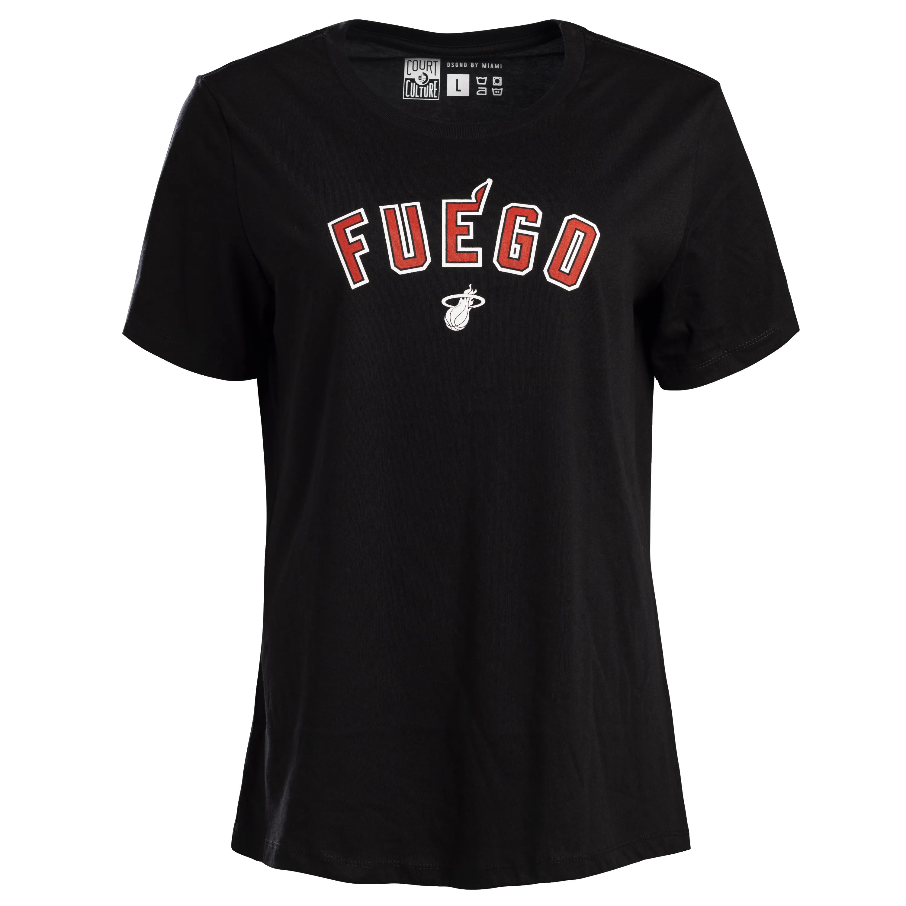 Court Culture Fuego Women's Tee sold by Miami Heat Store