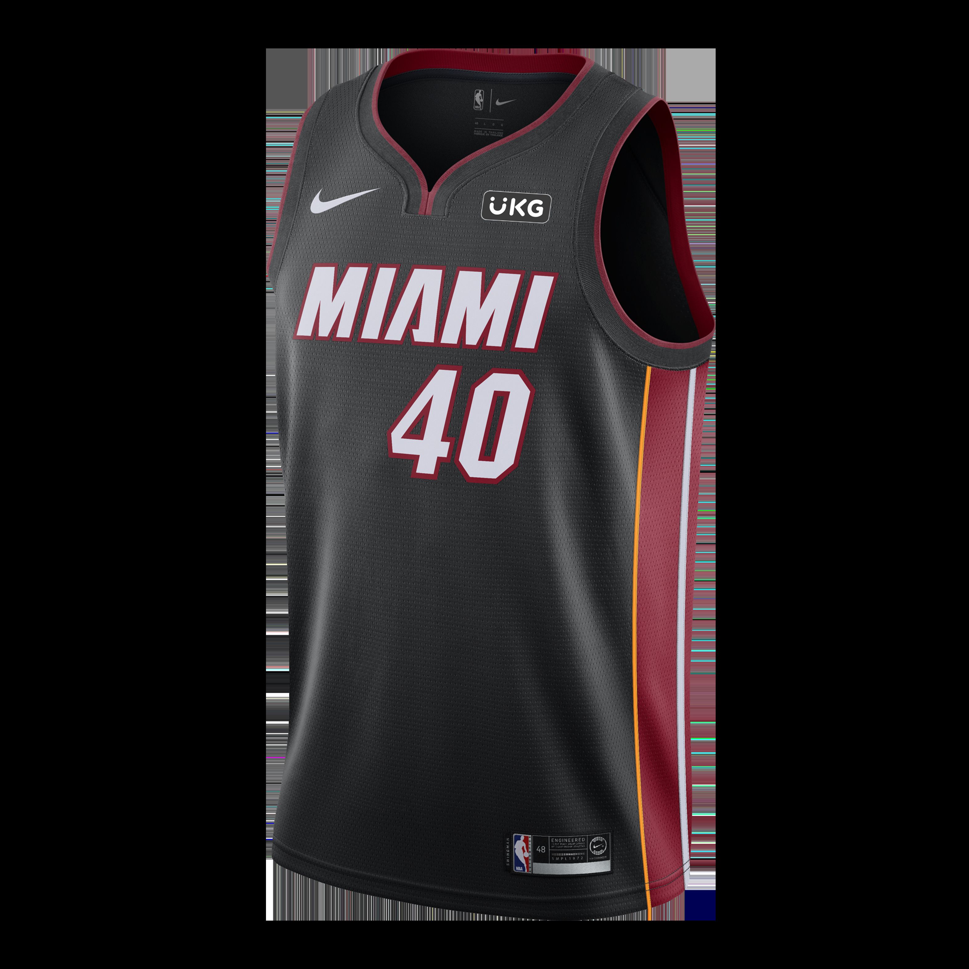 Udonis Haslem Nike Miami HEAT Icon Black Swingman Jersey sold by Miami Heat Store