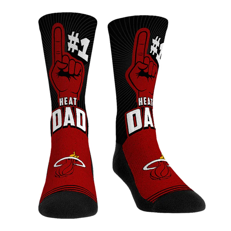 Rock Em' Miami HEAT #1 Dad Socks sold by Miami Heat Store