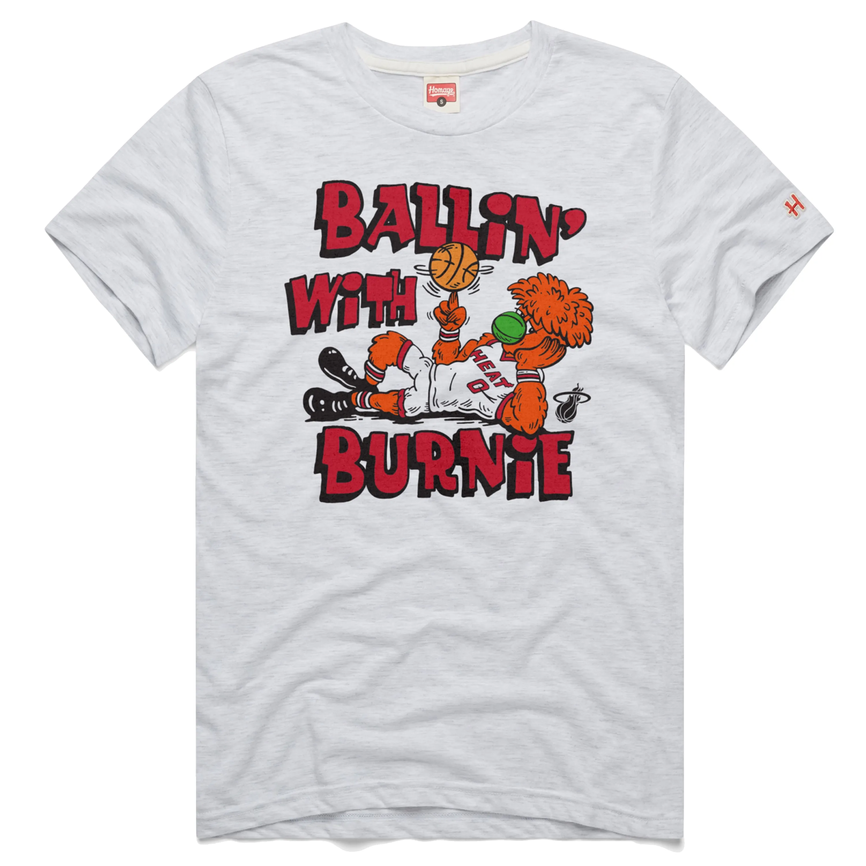 Homage Miami HEAT Ballin' With Burnie Tee sold by Miami Heat Store