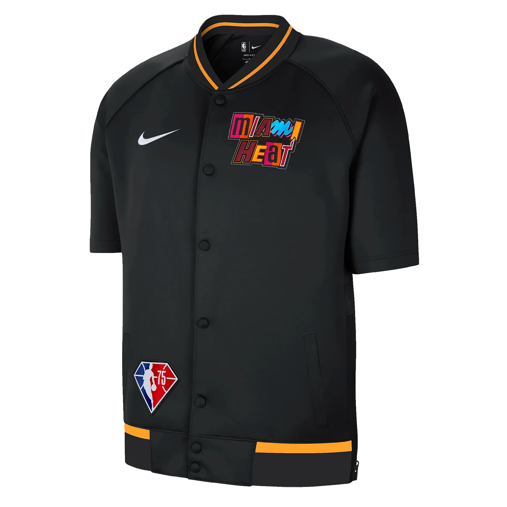 Nike Miami HEAT Mashup Showtime Short-Sleeve Jacket sold by Miami Heat Store