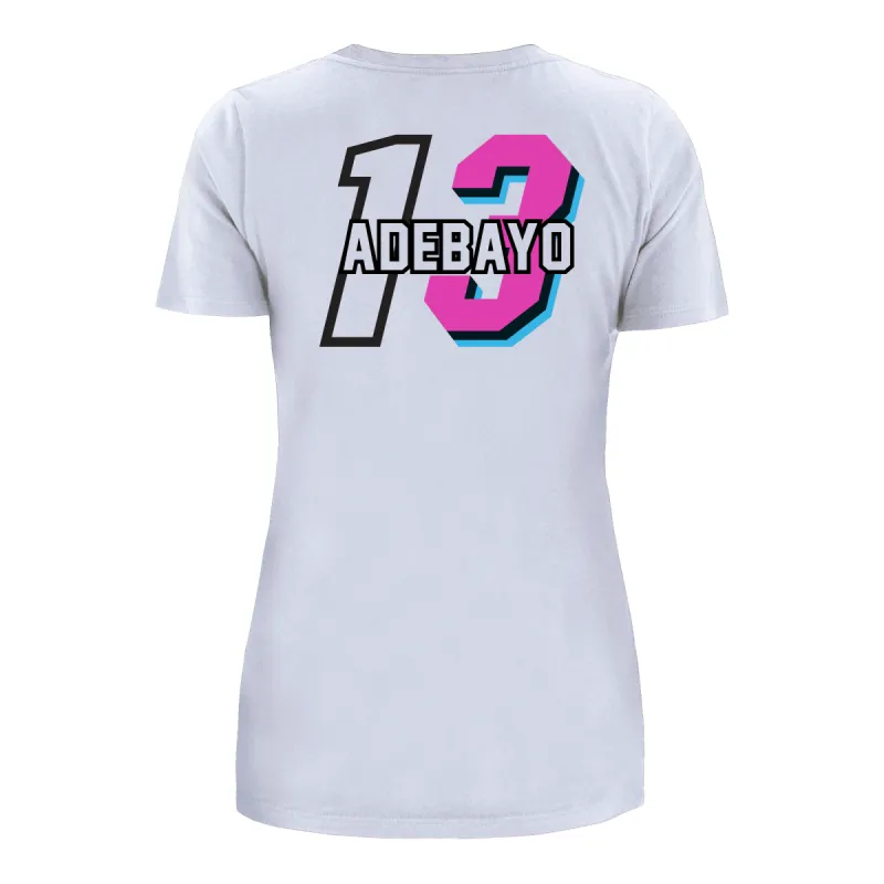Bam Adebayo New Era Miami Mashup Vol. 2 Women's Name & Number Tee sold by Miami Heat Store