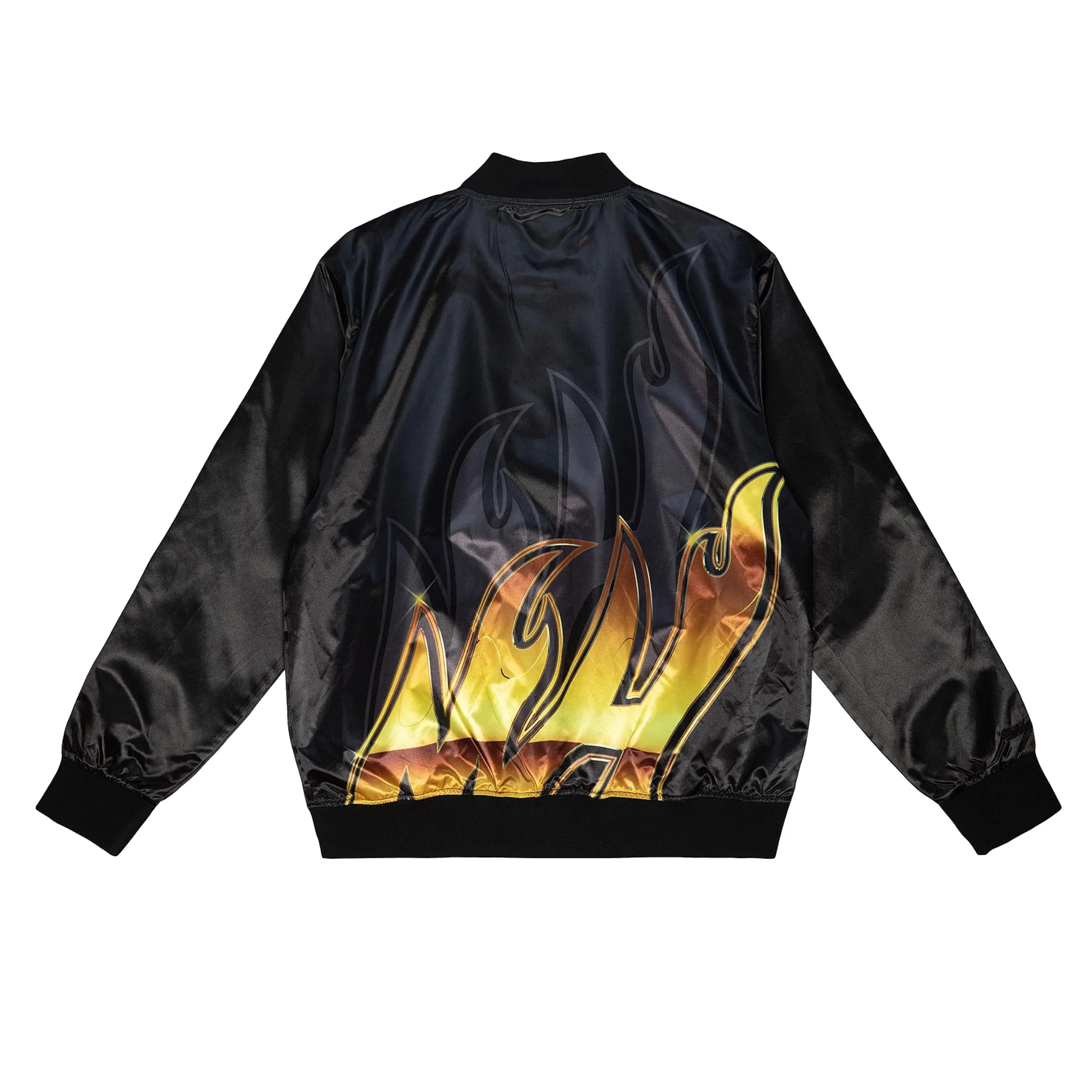 Mitchell and Ness Miami HEAT Big Face Satin Jacket sold by Miami Heat Store product image thumbnail 2