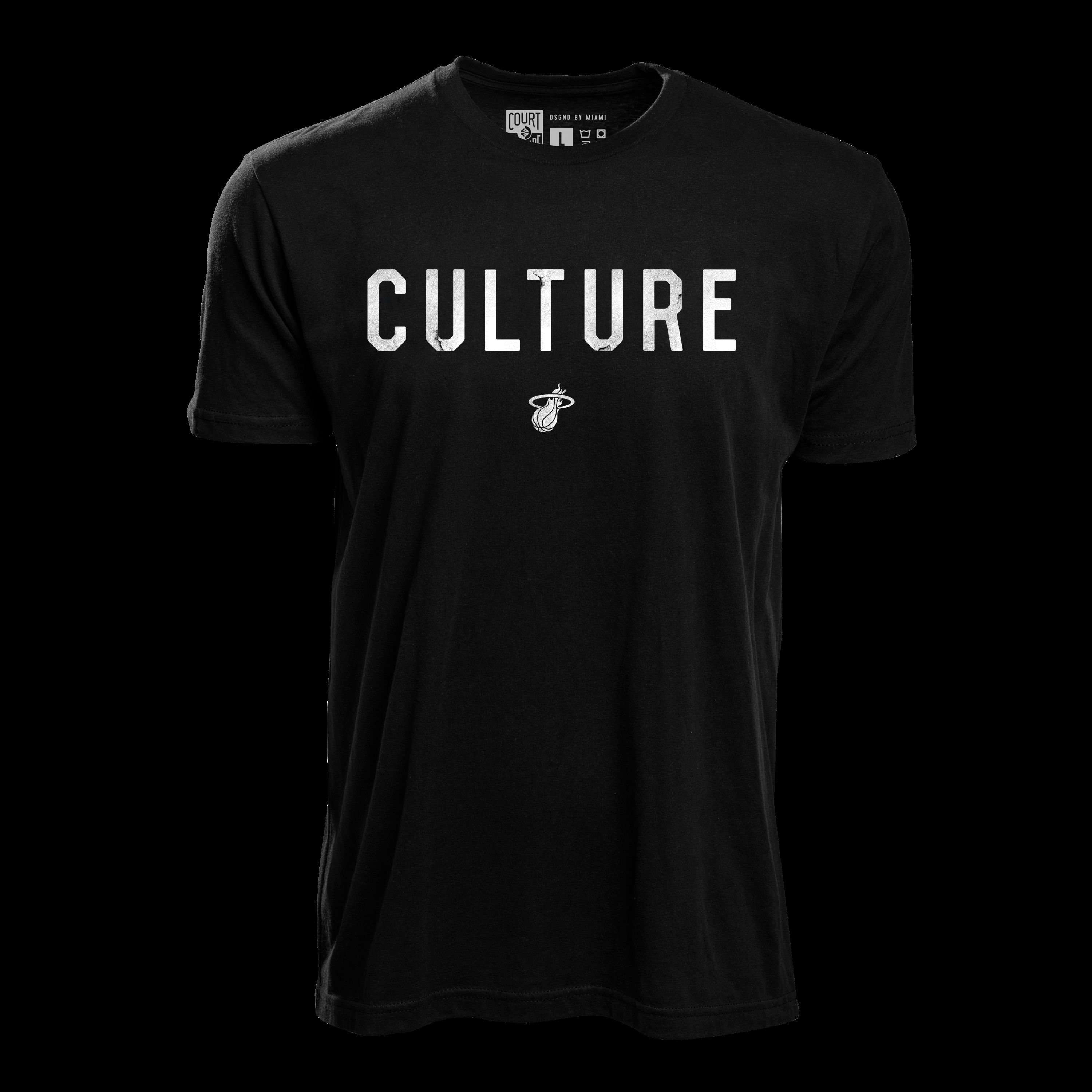Court Culture Black Tee sold by Miami Heat Store