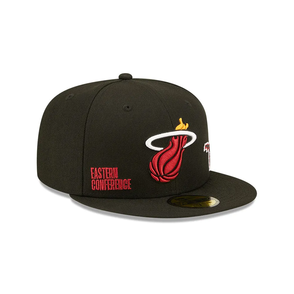 New Era Miami HEAT Identity Fitted Hat sold by Miami Heat Store product image thumbnail 4