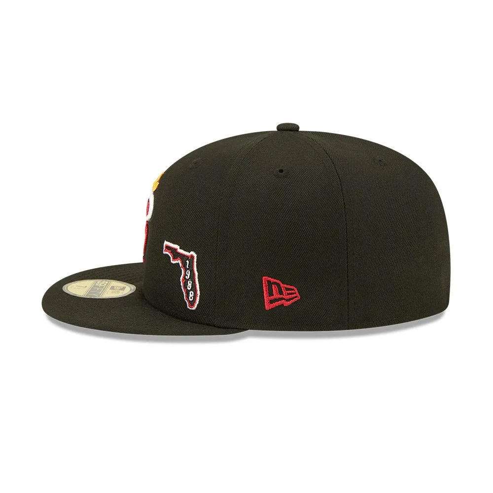 New Era Miami HEAT Identity Fitted Hat sold by Miami Heat Store product image thumbnail 5