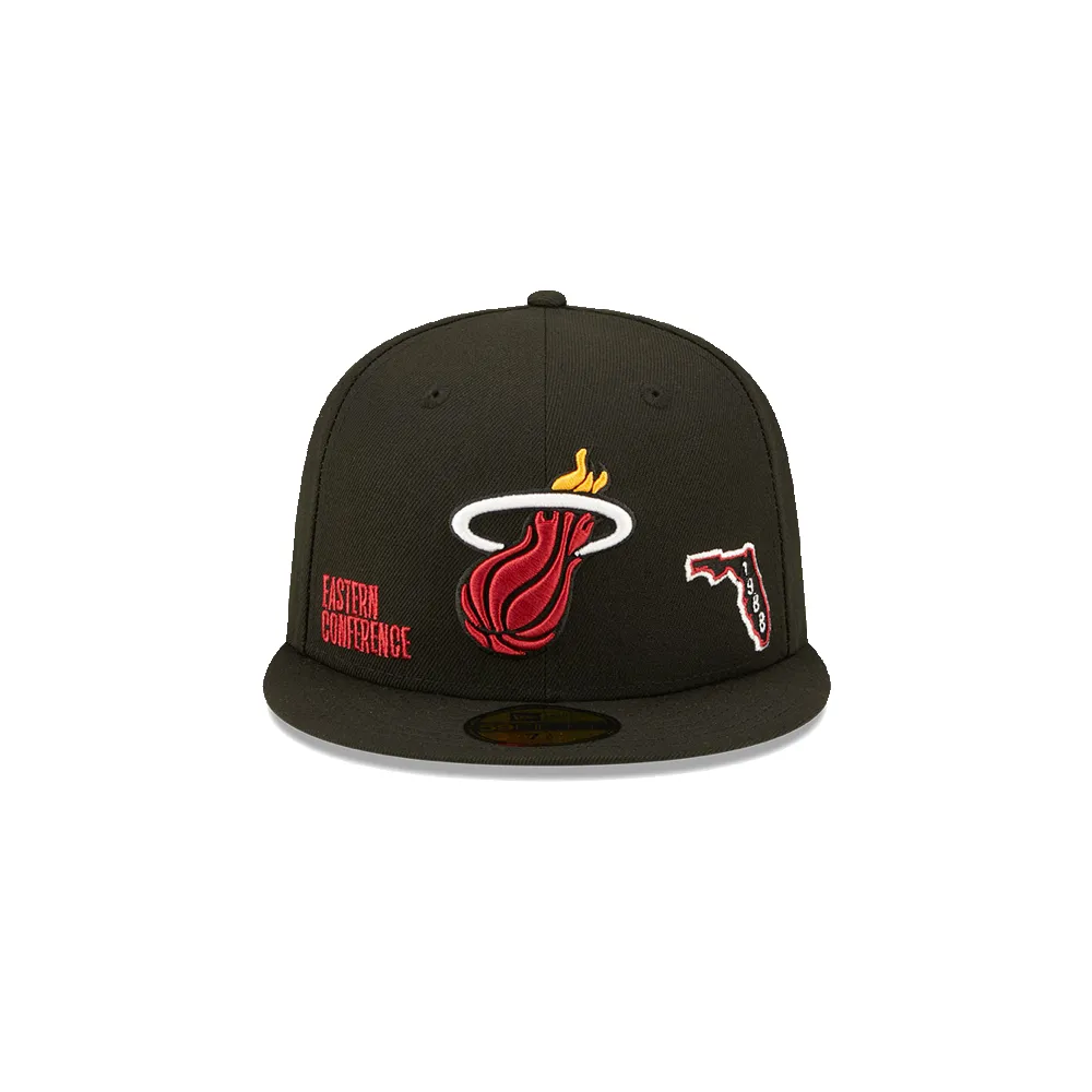 New Era Miami HEAT Identity Fitted Hat sold by Miami Heat Store