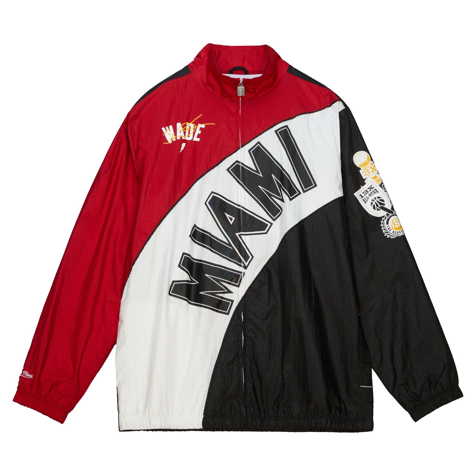 Court Culture x Mitchell and Ness Wade HOF Warm-Up Jacket sold by Miami Heat Store product image thumbnail 5
