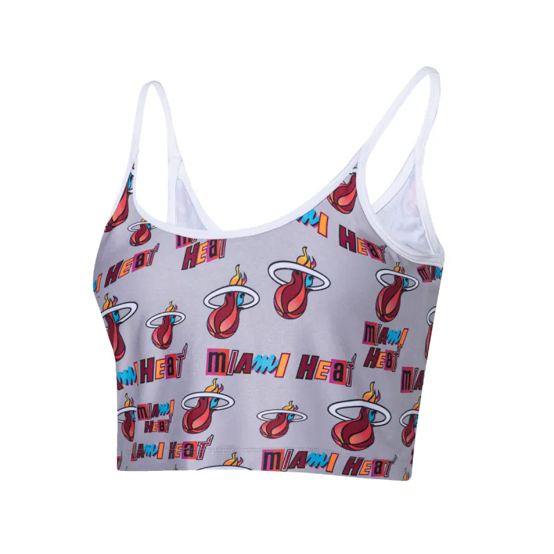 Concepts Sport Miami Mashup Vol. 2 Grey Women's Bralette made by Miami Heat Store