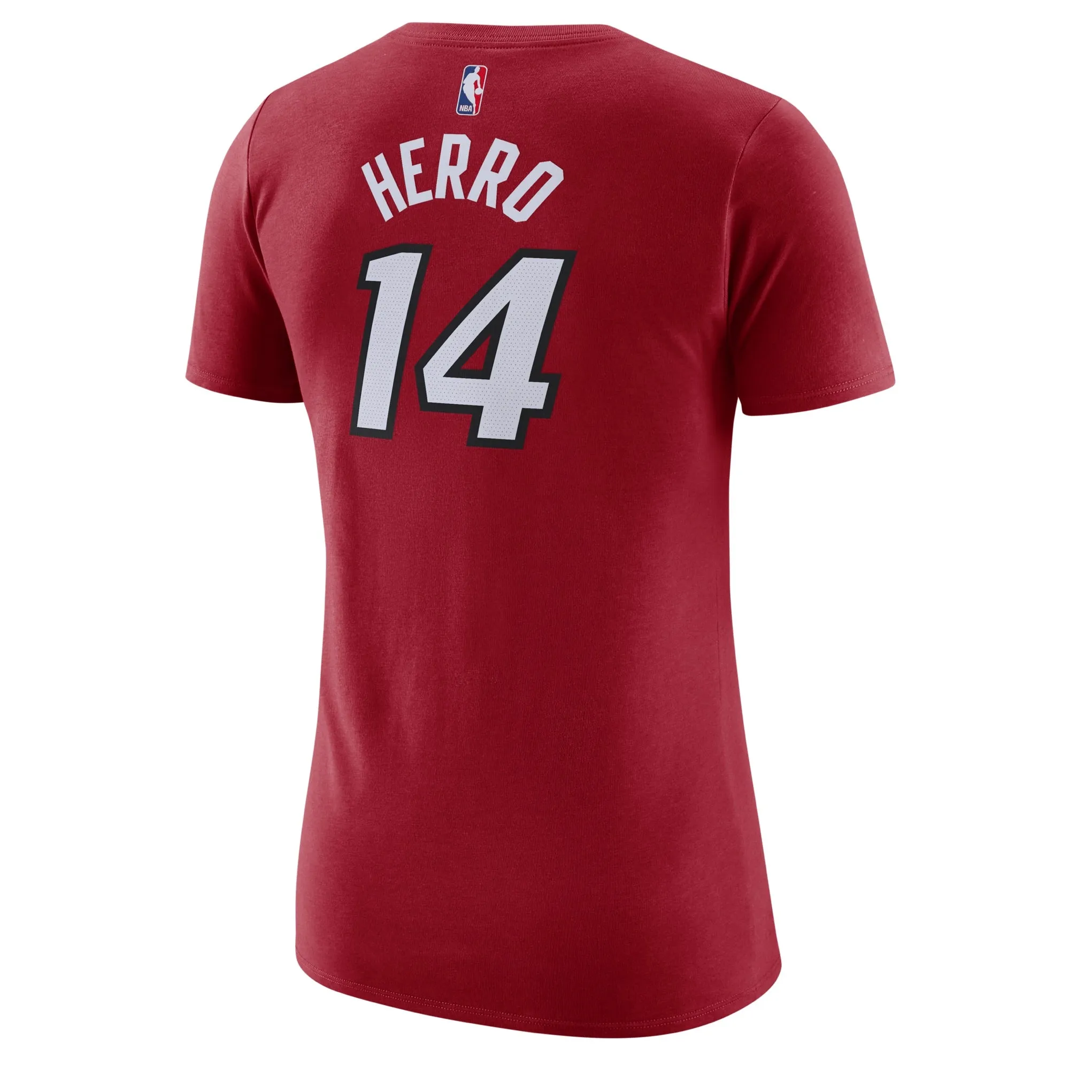 Tyler Herro Nike Jordan Brand Statement Red Name & Number Women's Tee sold by Miami Heat Store product image thumbnail 2
