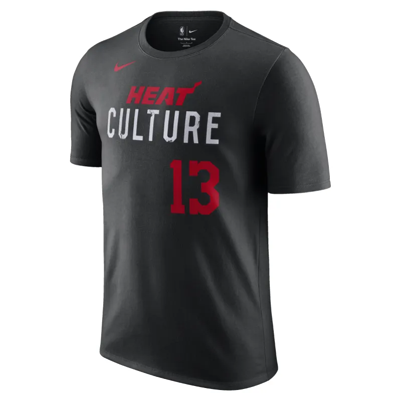 Bam Adebayo Nike HEAT Culture Name & Number Tee sold by Miami Heat Store
