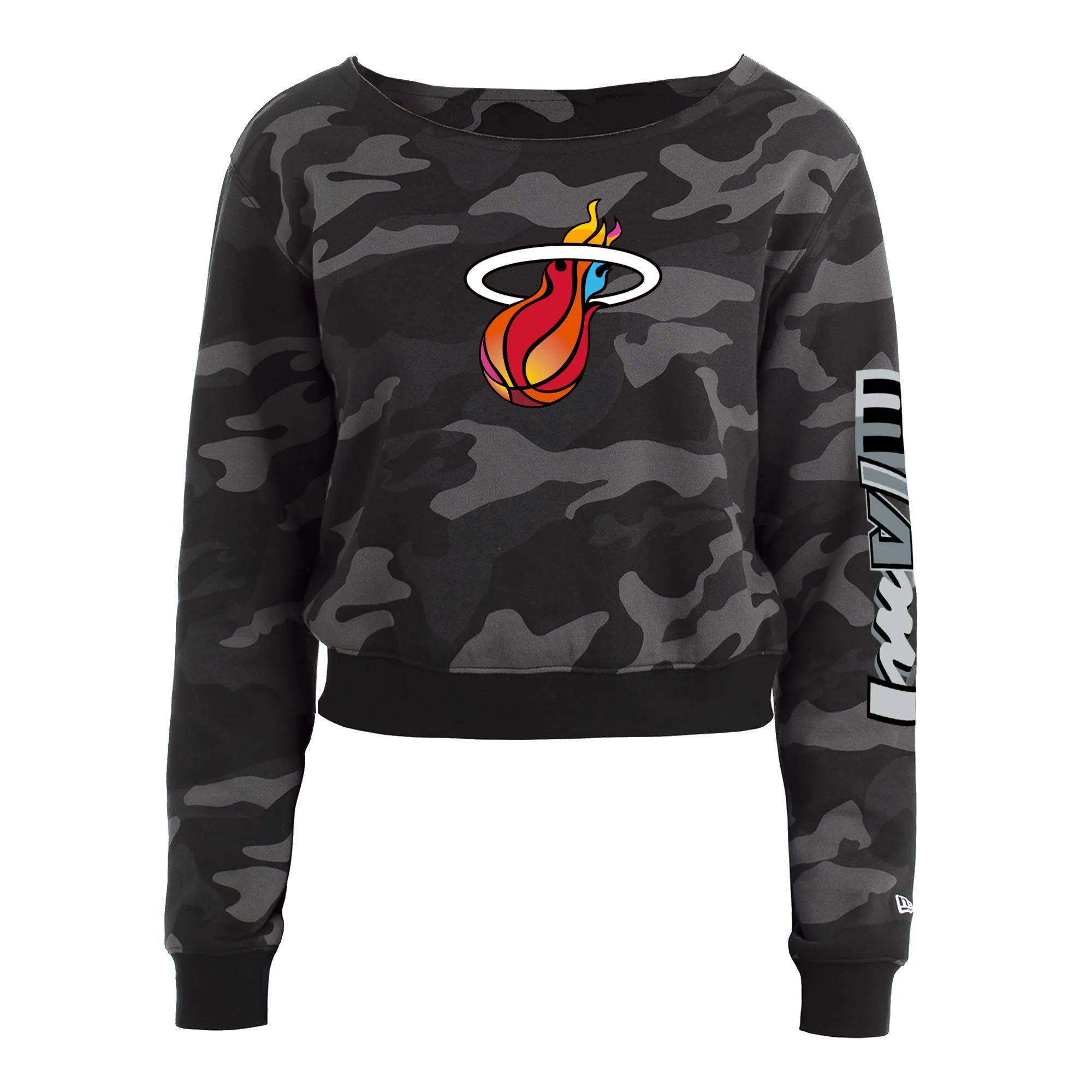 New Era Miami Mashup Vol. 2 Camo Crop Pullover sold by Miami Heat Store