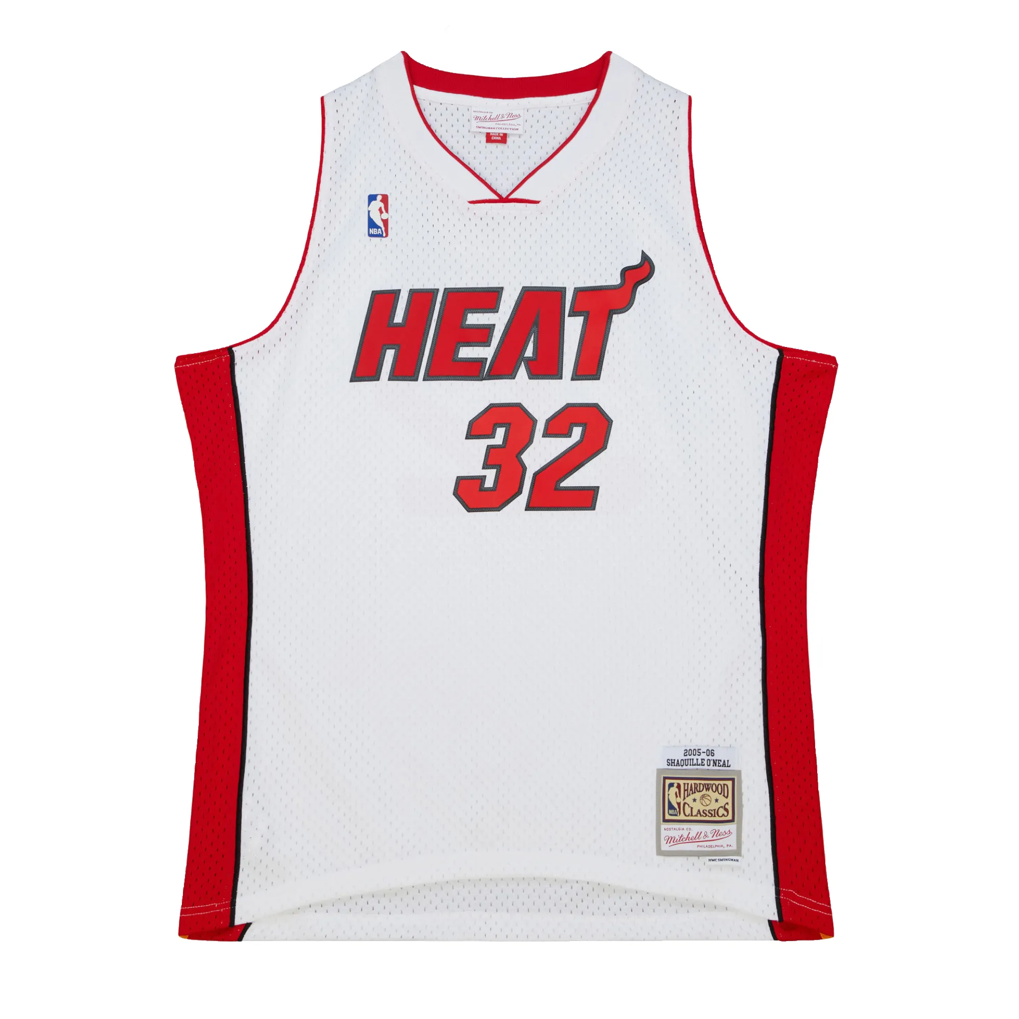 Shaquille O'Neal Mitchell & Ness Miami HEAT 2005-06 White Swingman Jersey sold by Miami Heat Store