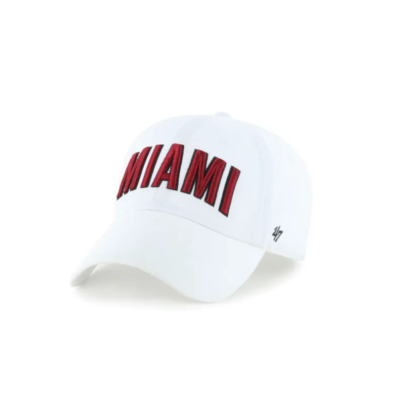 '47 Brand HEAT Culture White Cleanup Hat sold by Miami Heat Store