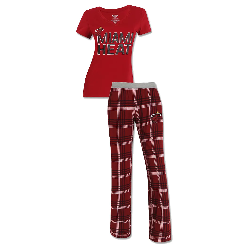 Concepts Sports Miami HEAT Ladies Tiebreaker Sleep Set sold by Miami Heat Store