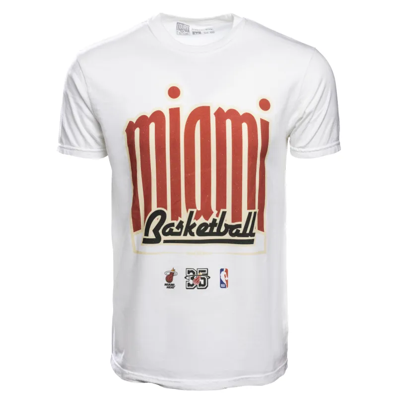 Court Culture Classic Miami Basketball Unisex White Tee sold by Miami Heat Store