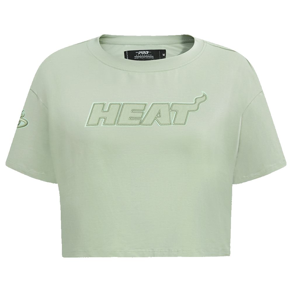 Pro Standard Miami HEAT Moss Boxy Crop Women's Tee sold by Miami Heat Store