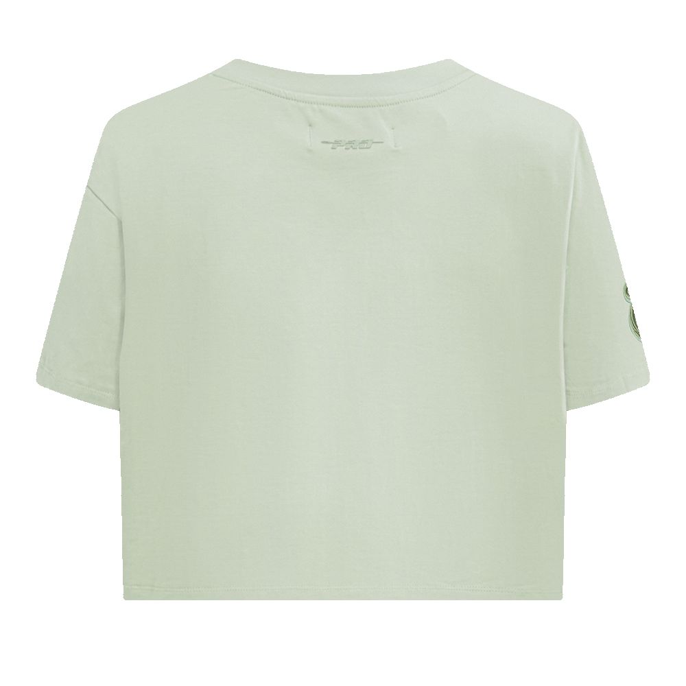 Pro Standard Miami HEAT Moss Boxy Crop Women's Tee sold by Miami Heat Store product image thumbnail 2
