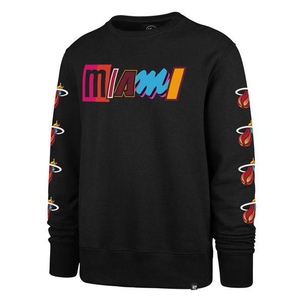 '47 Brand Miami HEAT Mashup Crewneck Sweatshirt sold by Miami Heat Store