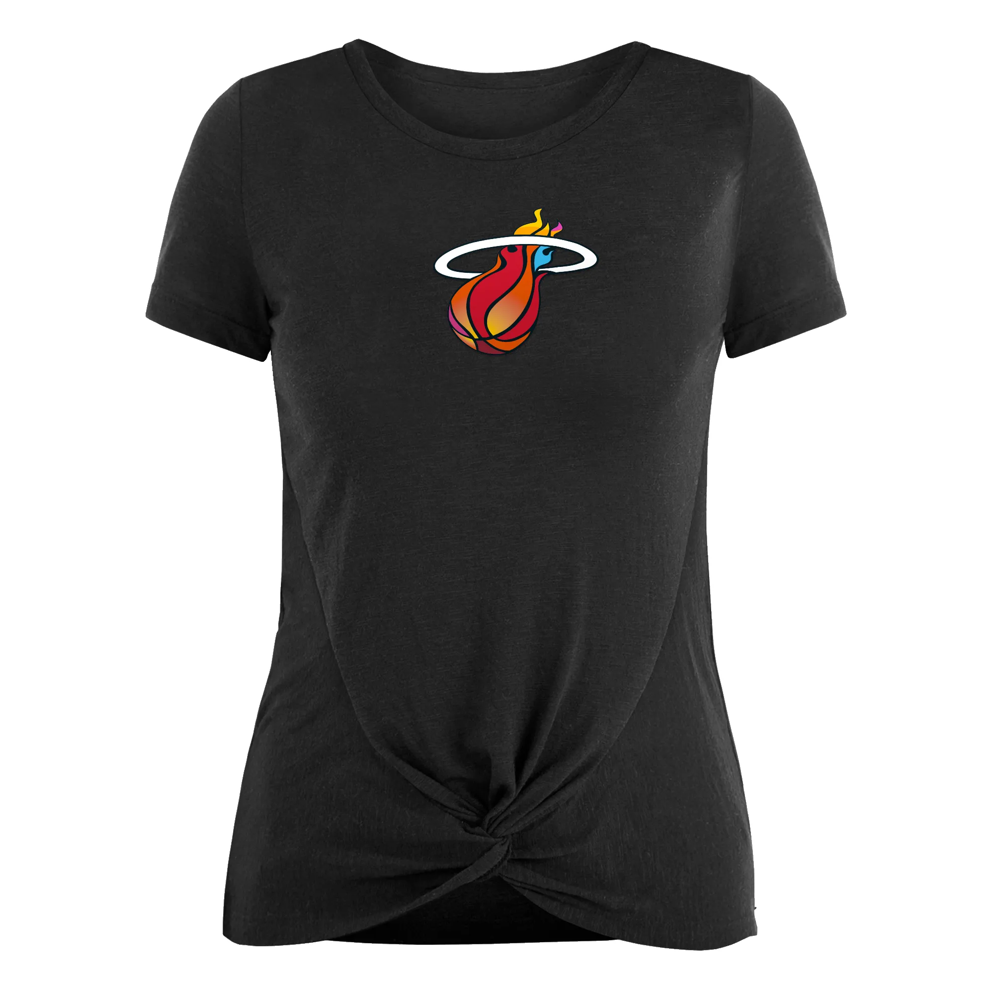 New Era Miami HEAT Mashup Logo Women's Black Tee sold by Miami Heat Store