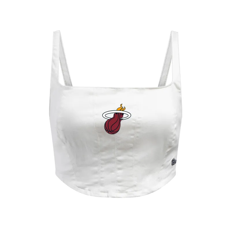 Miami HEAT White Denim Women's Corset sold by Miami Heat Store