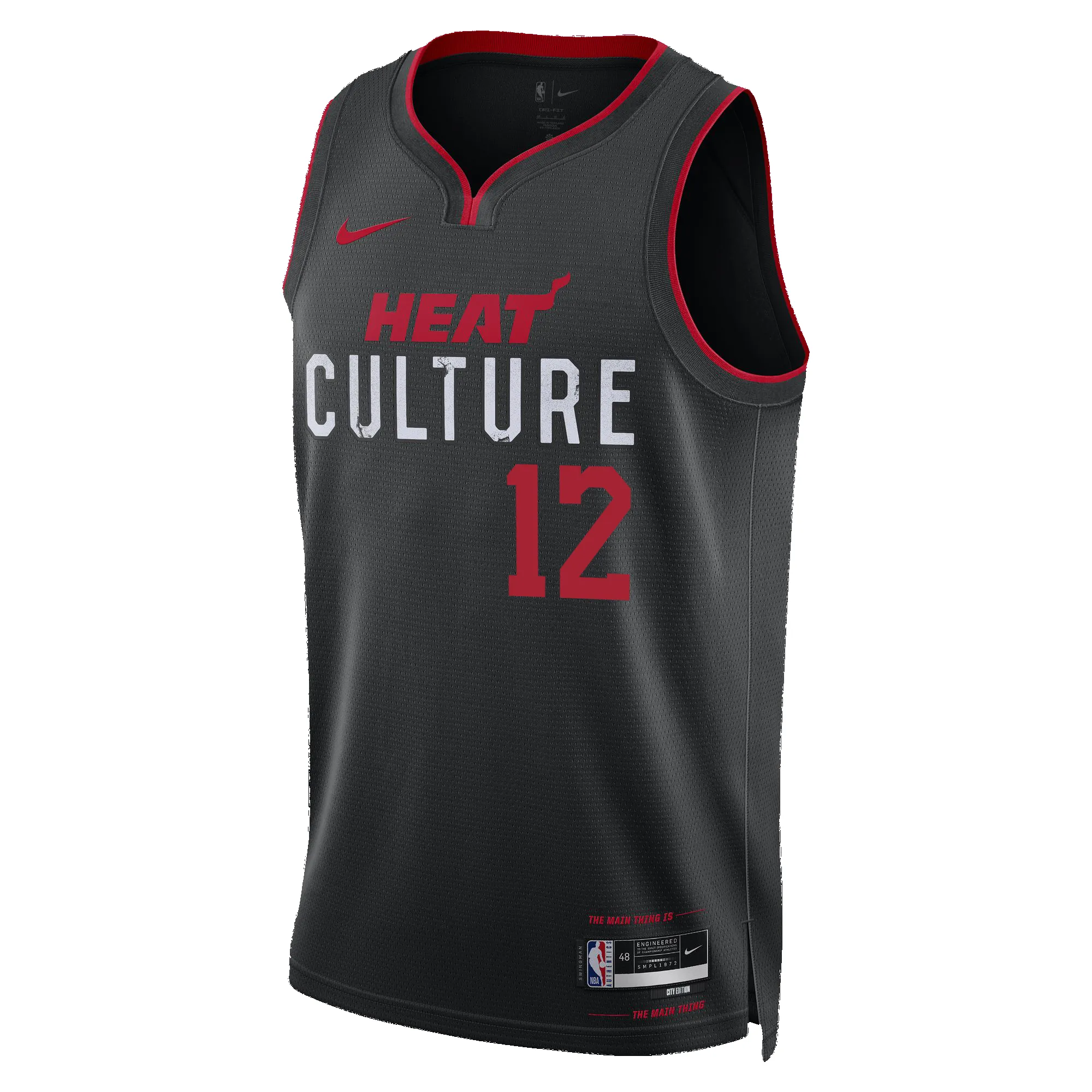 Dru Smith Nike HEAT Culture Swingman Jersey sold by Miami Heat Store
