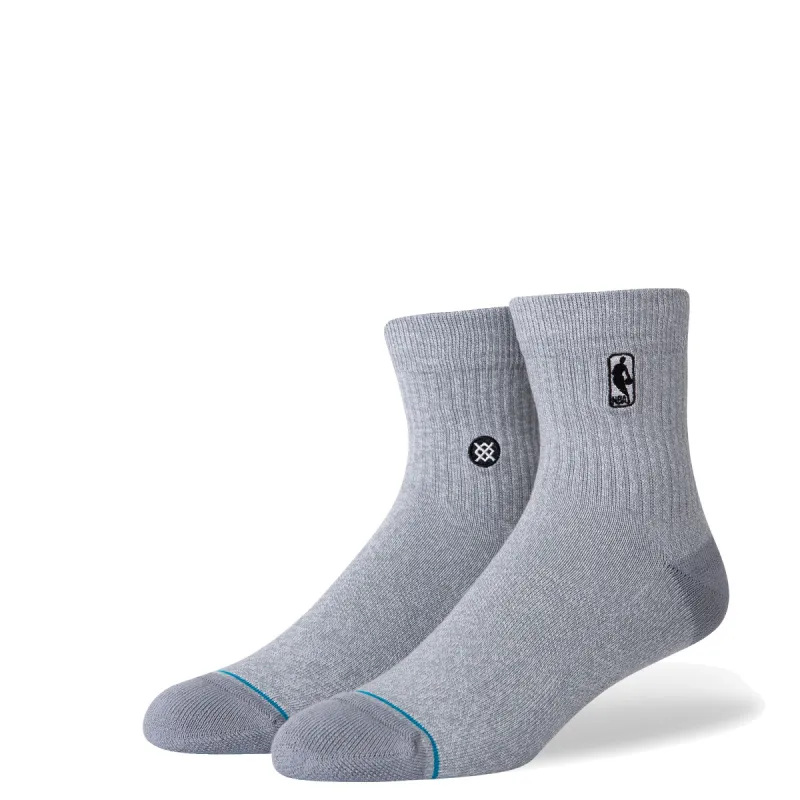 Stance NBA Logoman Grey Quarter Socks sold by Miami Heat Store