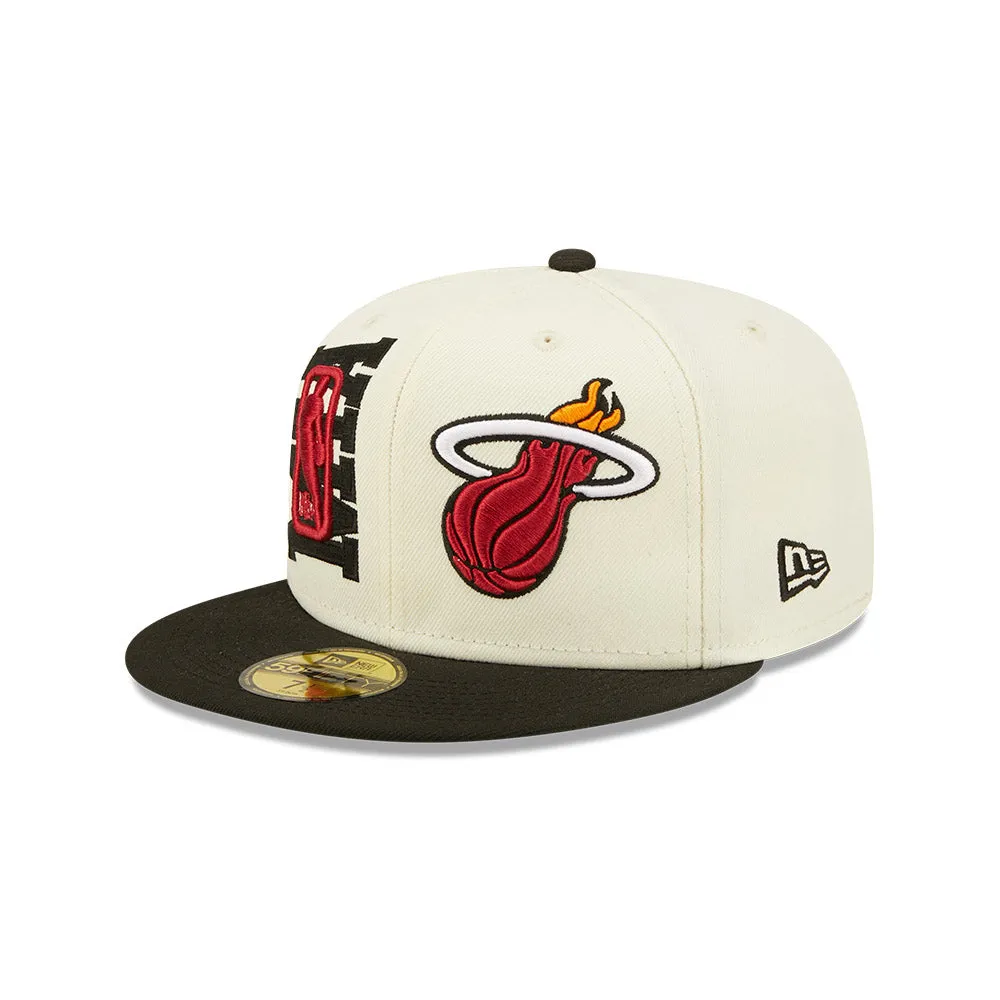 New Era Miami HEAT 2022 Draft Fitted Hat sold by Miami Heat Store product image thumbnail 3