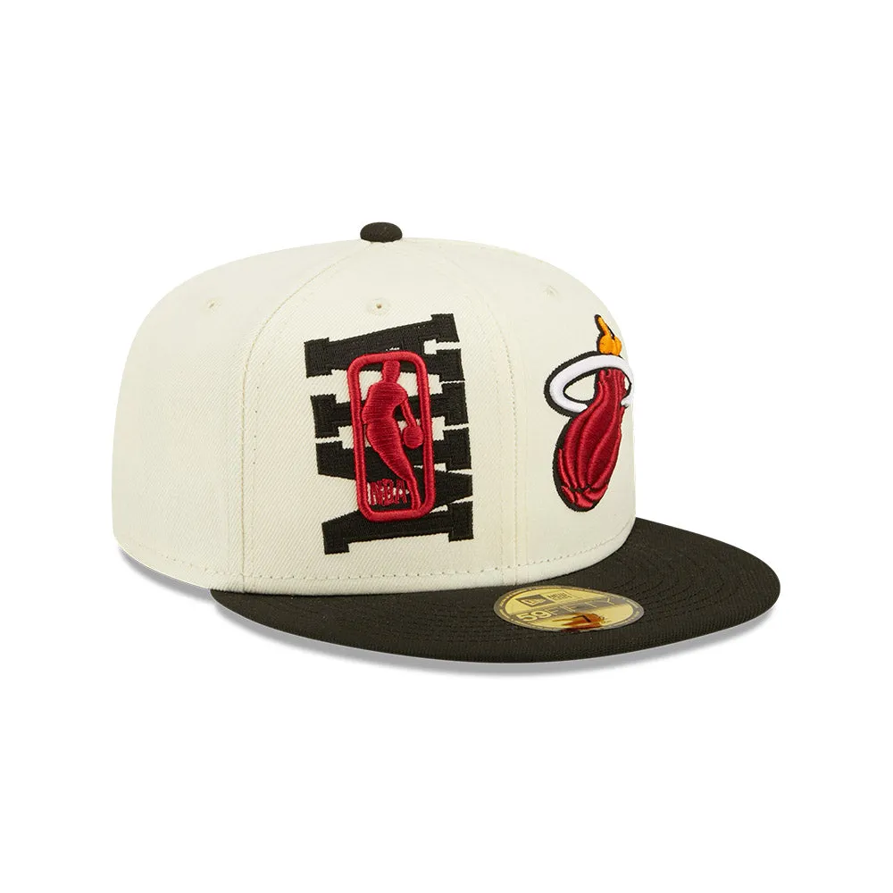New Era Miami HEAT 2022 Draft Fitted Hat sold by Miami Heat Store product image thumbnail 4