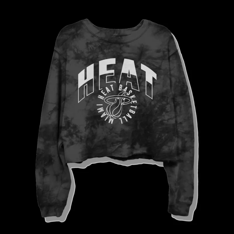Junk Food Miami HEAT Women's Cropped Fleece sold by Miami Heat Store