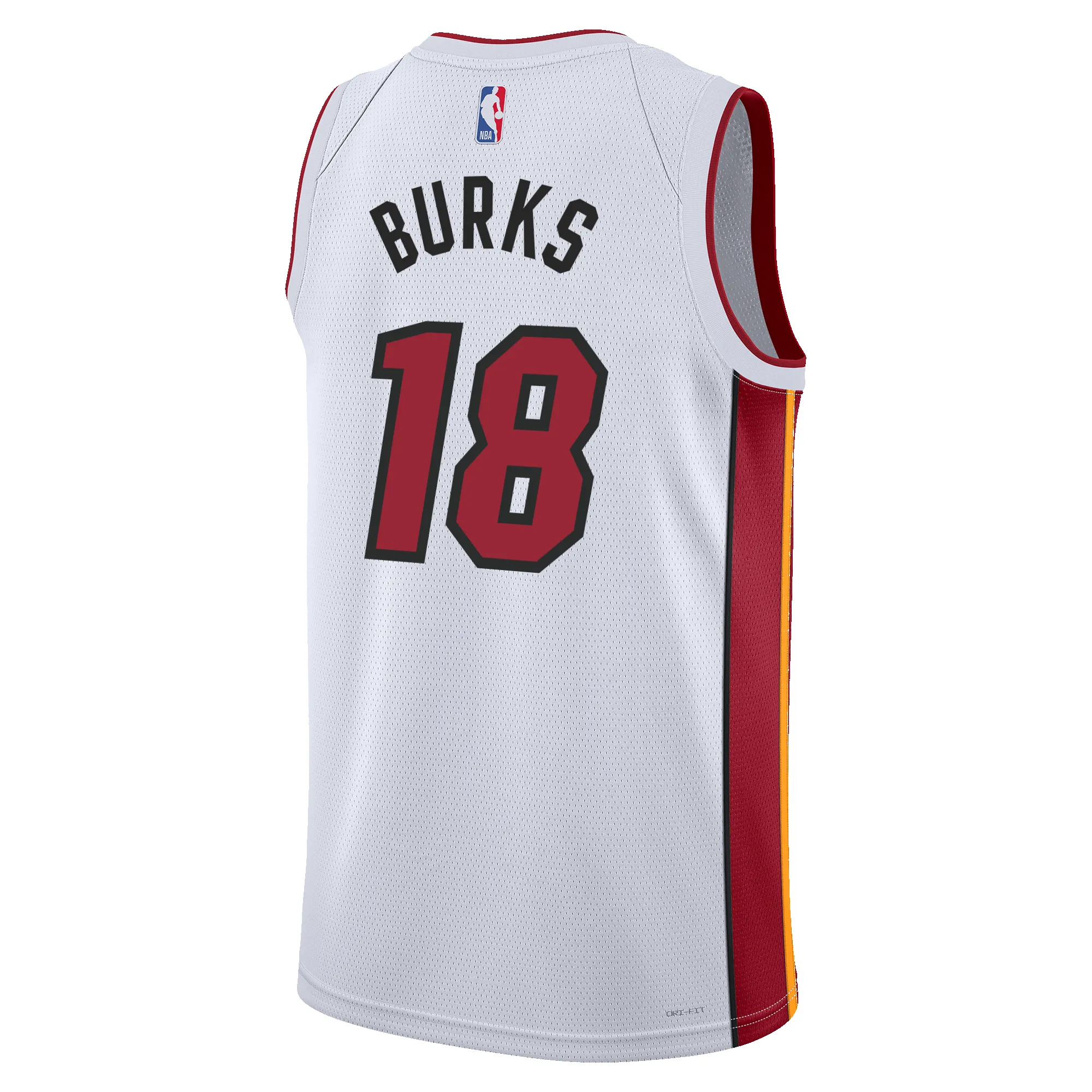Alec Burks Nike Miami HEAT Association White Swingman Jersey sold by Miami Heat Store product image thumbnail 2