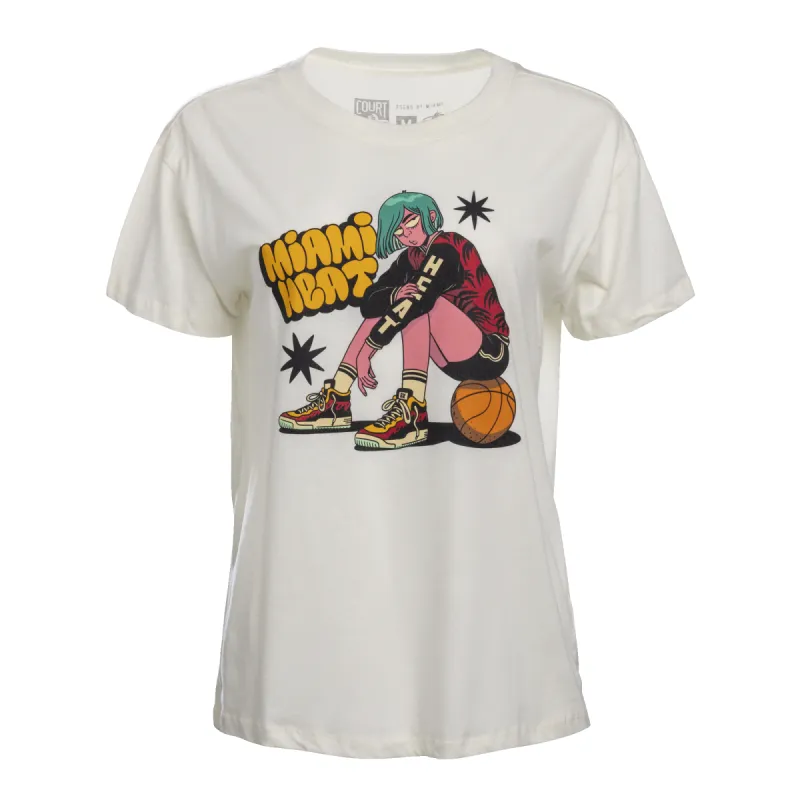 Court Culture HEAT Grl Women's Boxy Tee sold by Miami Heat Store