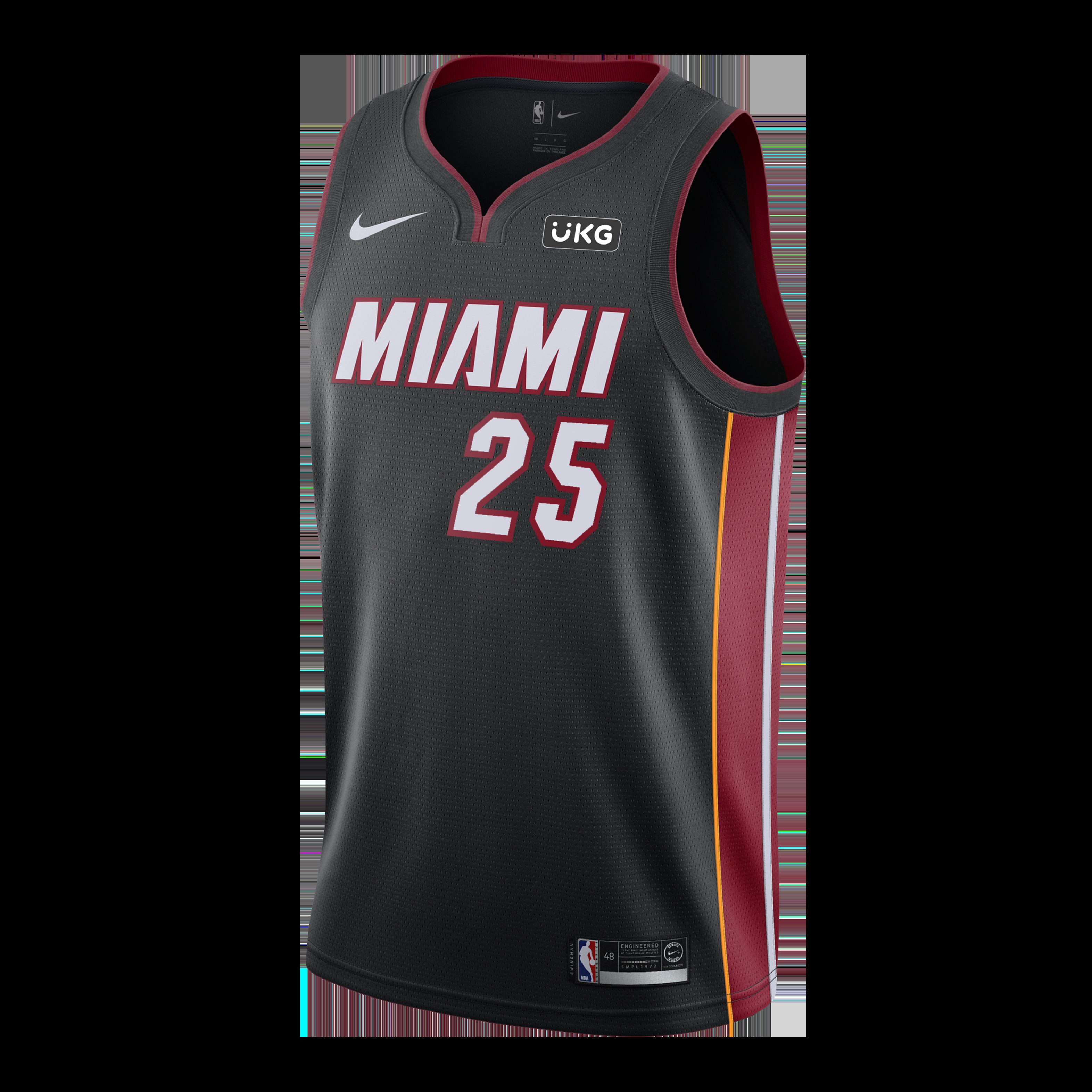 Kendrick Nunn Nike Miami HEAT Icon Black Swingman Jersey sold by Miami Heat Store