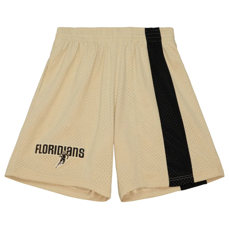 Mitchell and Ness Miami Floridians Khaki Shorts sold by Miami Heat Store