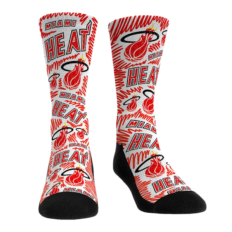 Rock 'Em Miami HEAT Classic Edition Allover Socks sold by Miami Heat Store