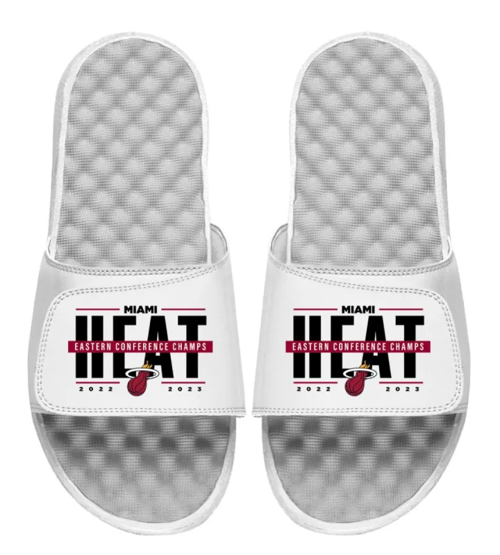 ISlide Miami HEAT 2023 Eastern Conference Champion Sandals sold by Miami Heat Store