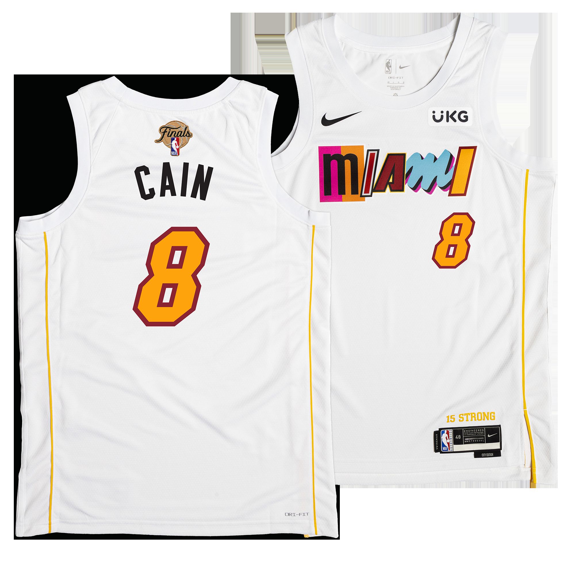 Jamal Cain Nike Miami Mashup Vol. 2 Swingman Jersey - Finals Edition sold by Miami Heat Store