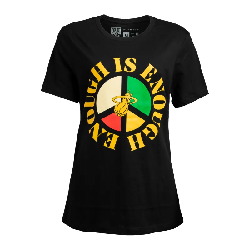 Court Culture Enough Is Enough Women's Tee sold by Miami Heat Store