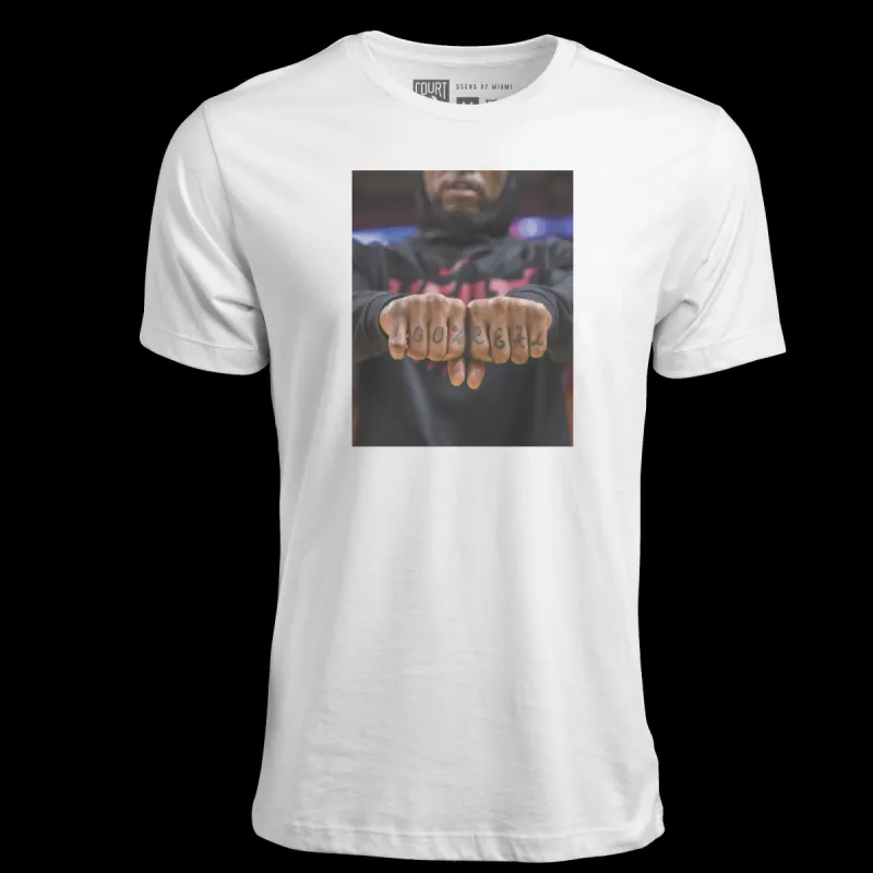 Court Culture UD 100% Real Unisex Moments White Tee sold by Miami Heat Store