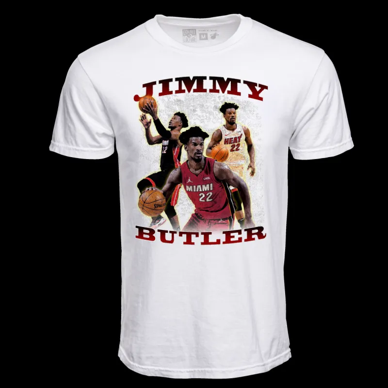 Court Culture Jimmy Vintage Unisex White Tee sold by Miami Heat Store