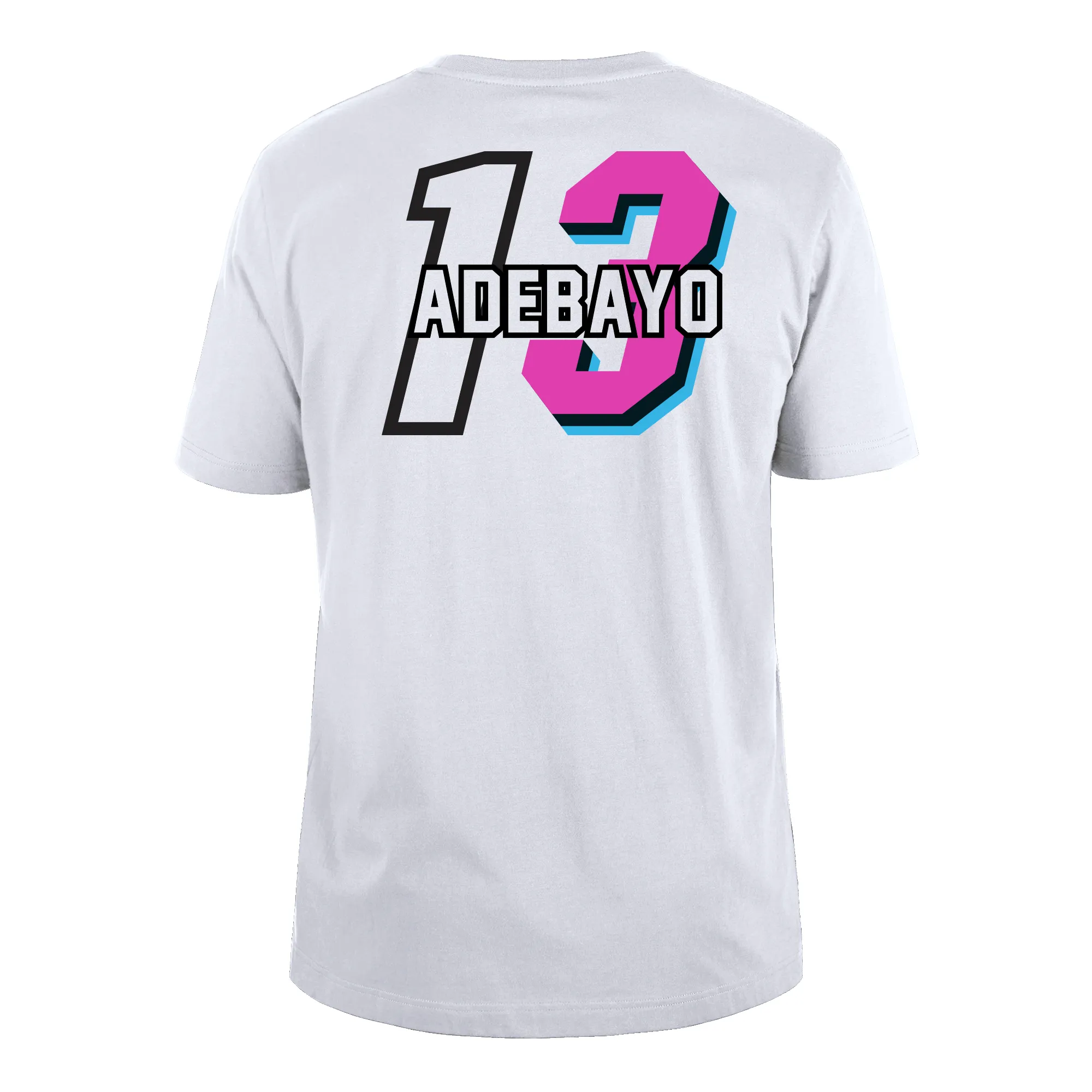 Bam Adebayo New Era Miami Mashup Vol. 2 Name & Number Tee sold by Miami Heat Store
