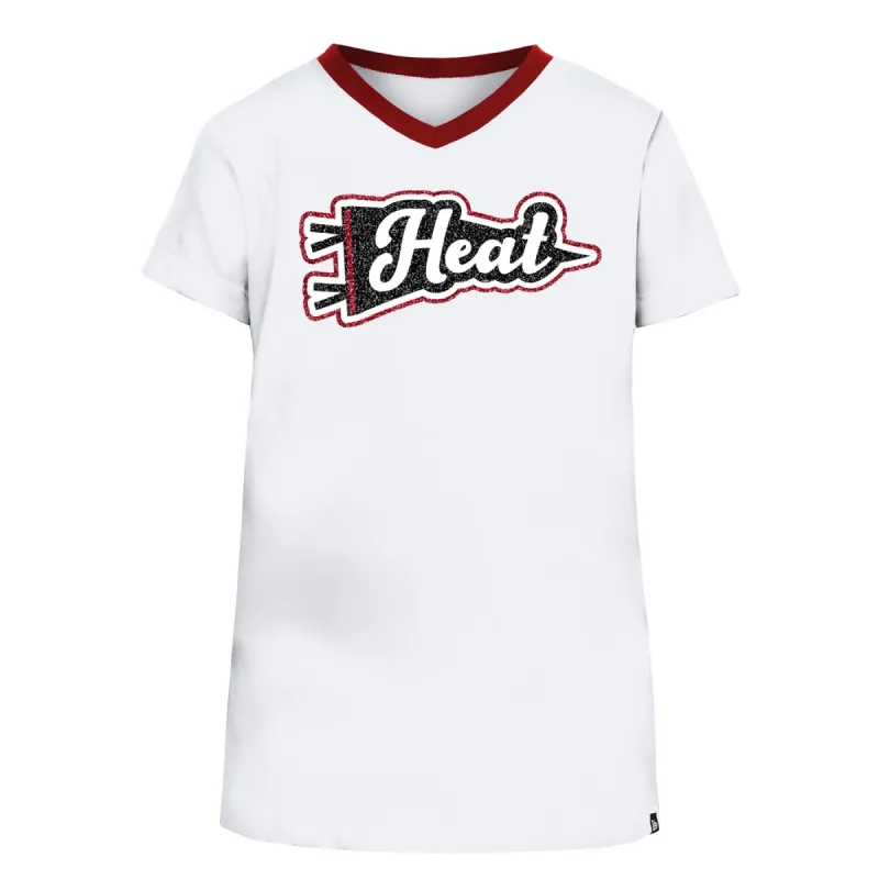 New Era Miami HEAT Sticker Girls Tee sold by Miami Heat Store