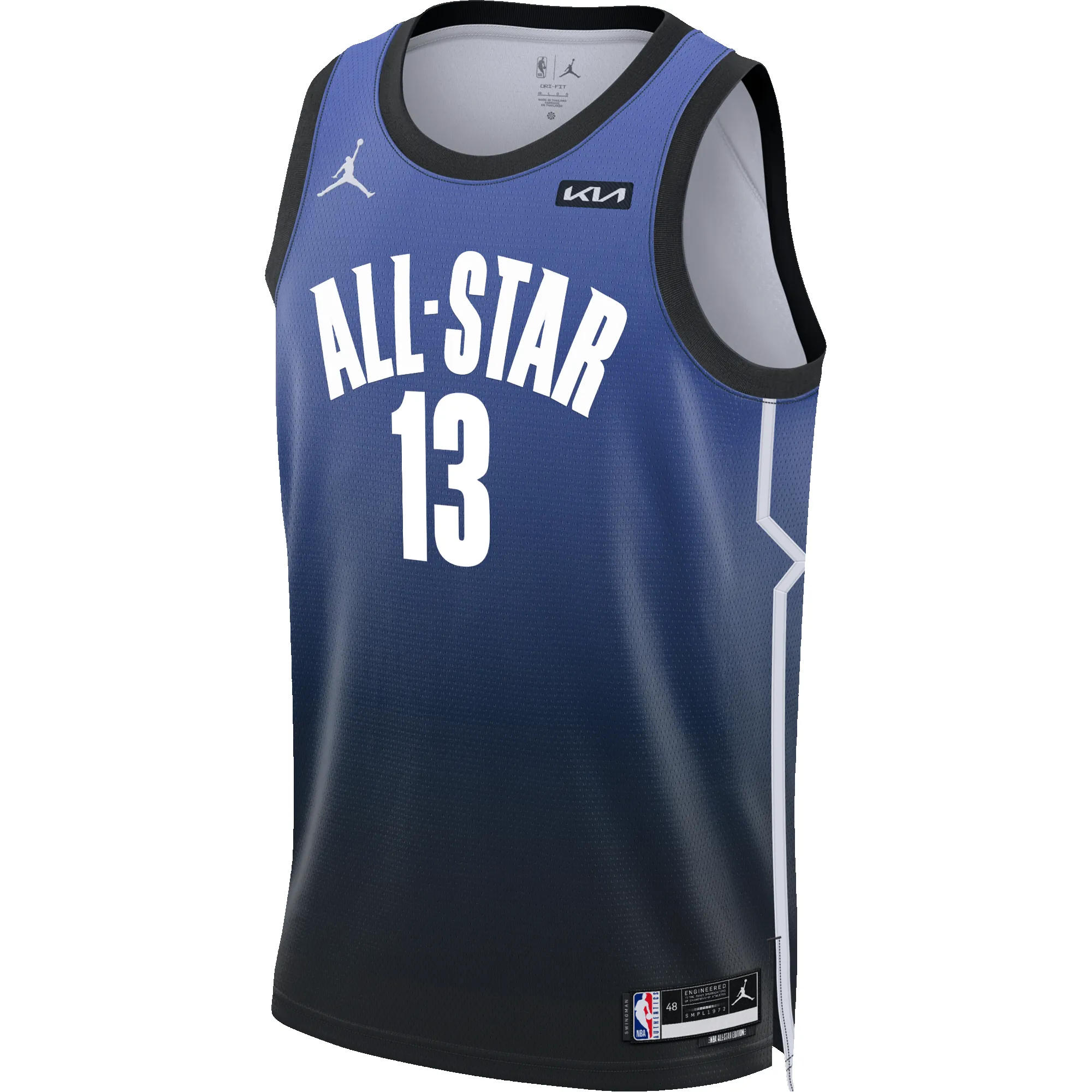 Bam Adebayo Jordan Brand Sapphire 2023 All Star Swingman Jersey sold by Miami Heat Store