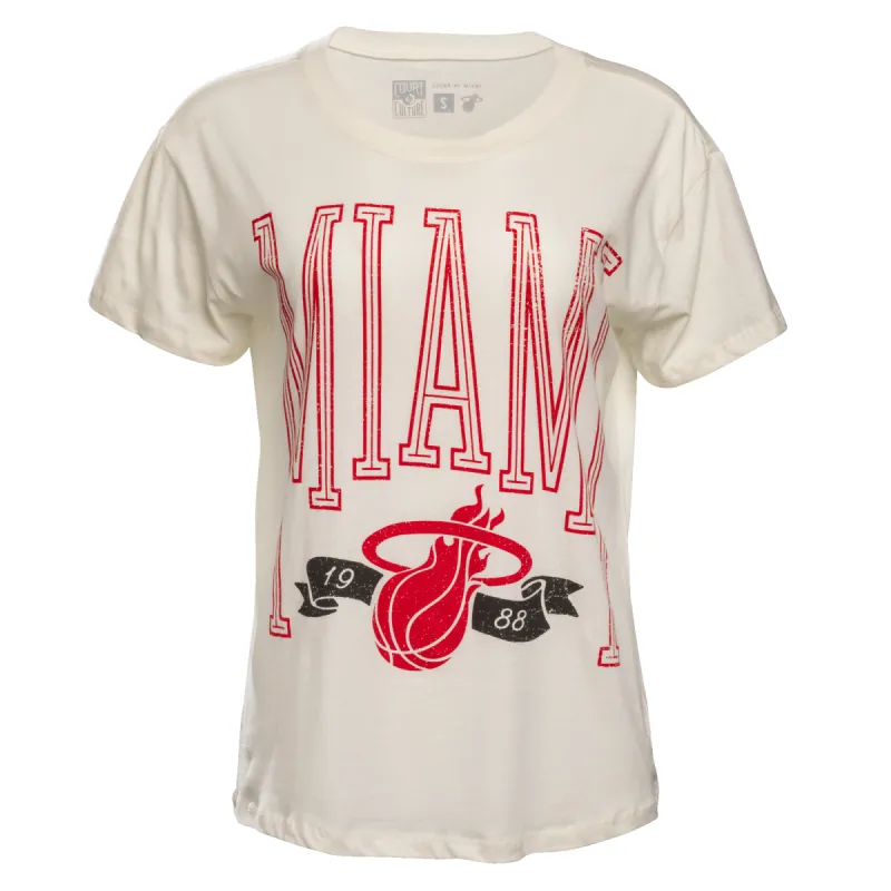 Court Culture Women’s HEAT University Tee sold by Miami Heat Store