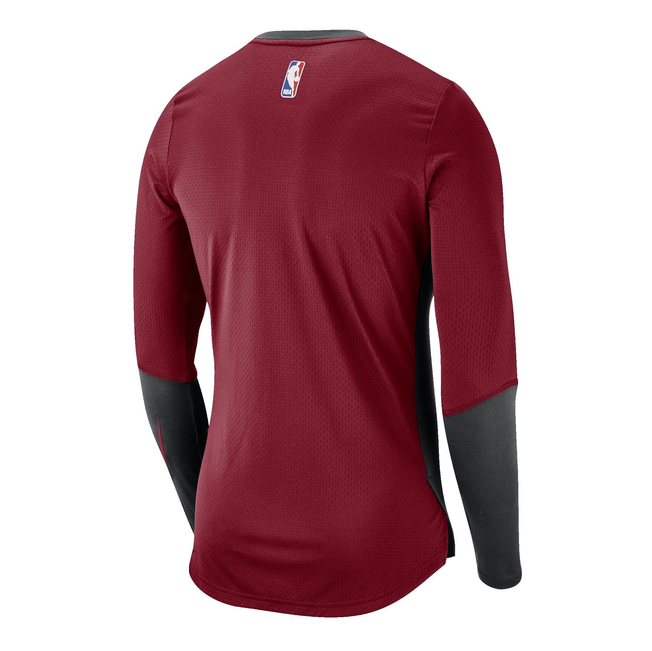 Nike Miami HEAT Long Sleeve On-Court Shooter sold by Miami Heat Store product image thumbnail 2