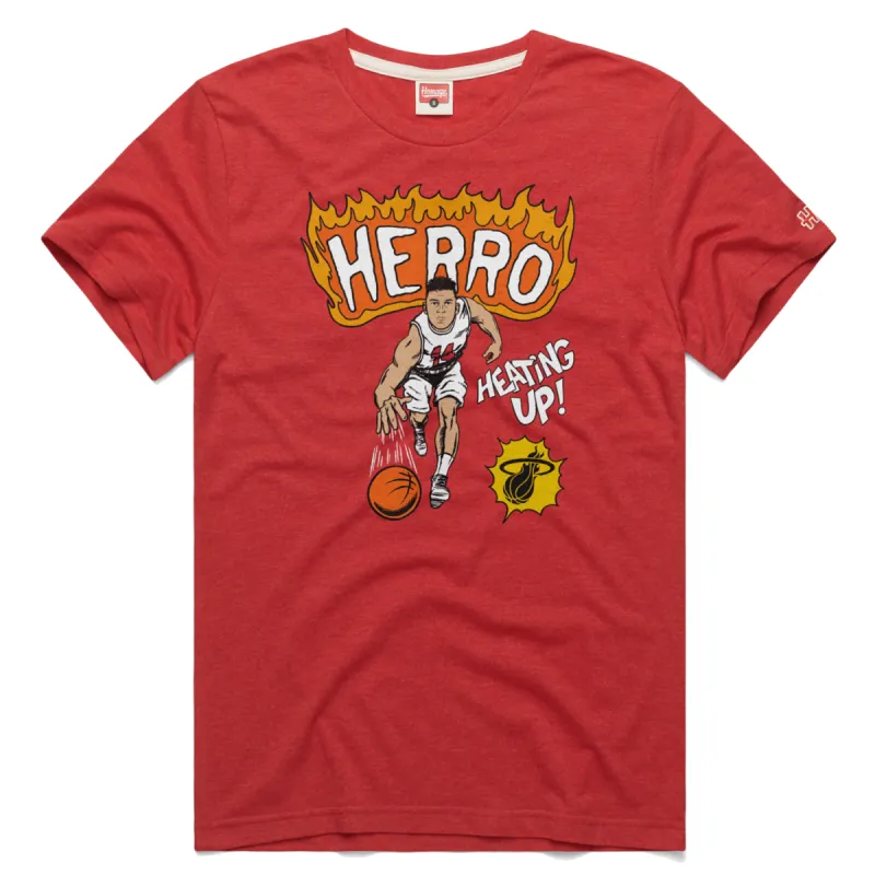 Tyler Herro Homage Classic Edition HEATING UP Tee sold by Miami Heat Store